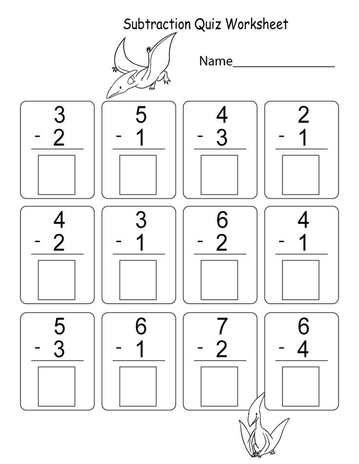 20 Subtraction Worksheets Kindergarten Free