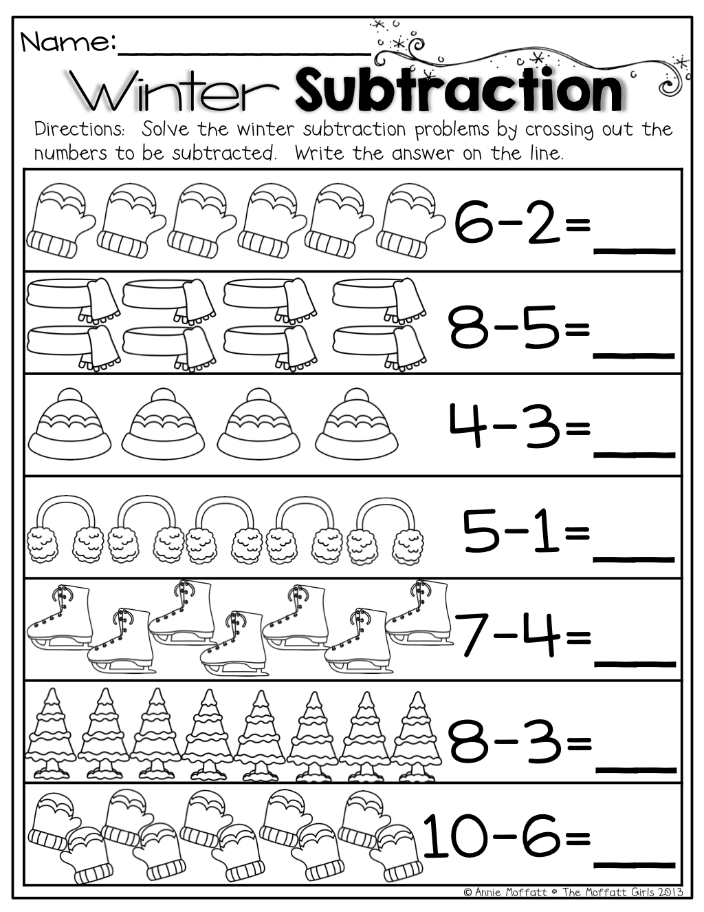 20 Subtraction Worksheets Kindergarten Free