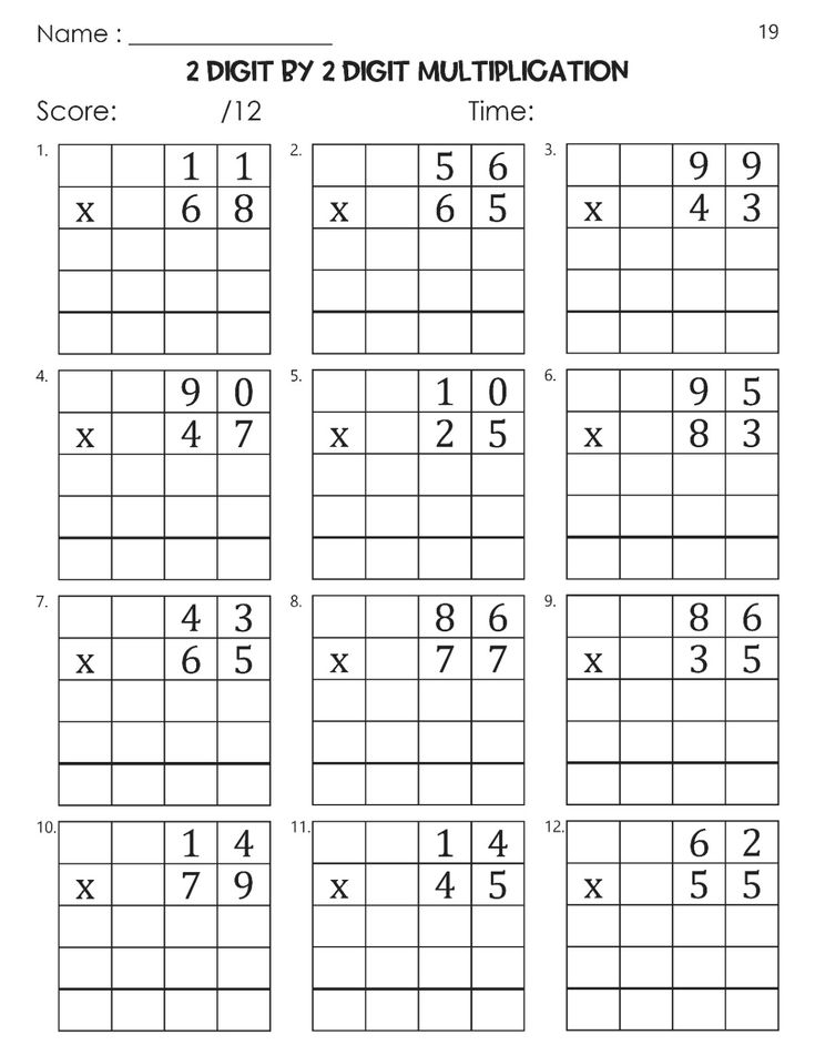 30 2 Digit Multiplication Worksheets For Grade 2 Division