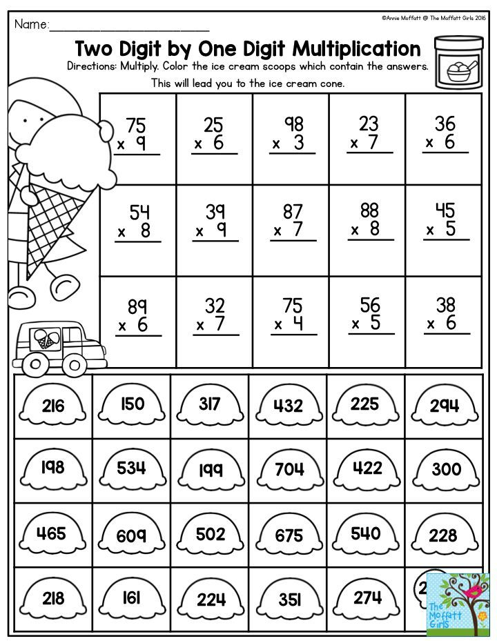 30 2 Digit Multiplication Worksheets For Grade 2 Division