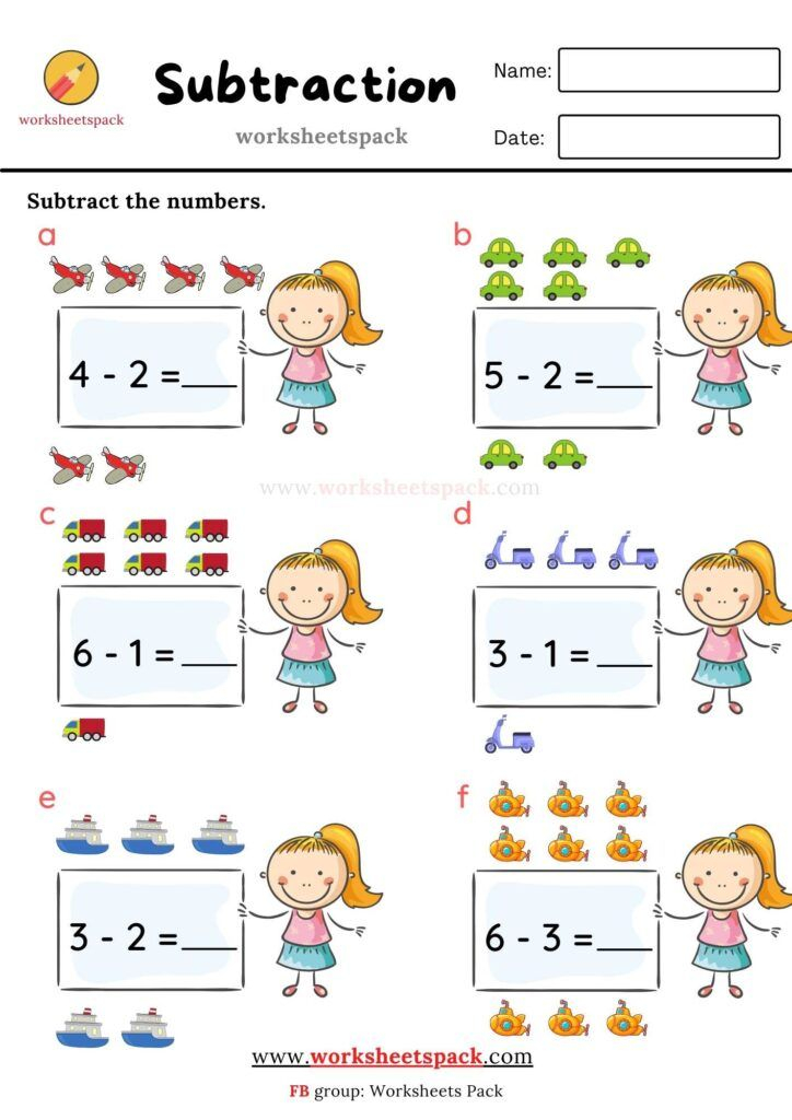 30 Addition And Subtraction Worksheets 0-10