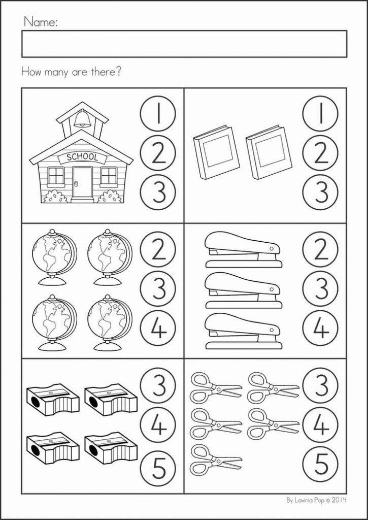 30 Back To School Math Worksheets For Preschool