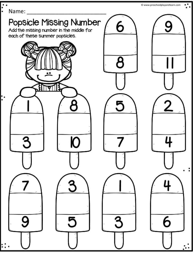 30 Back To School Math Worksheets For Preschool