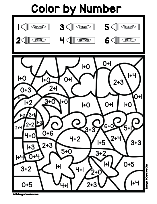 30 Color Addition Worksheets 2Nd