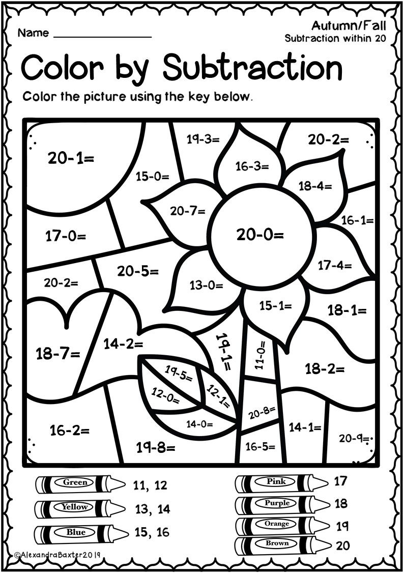 30 Color Addition Worksheets 2Nd