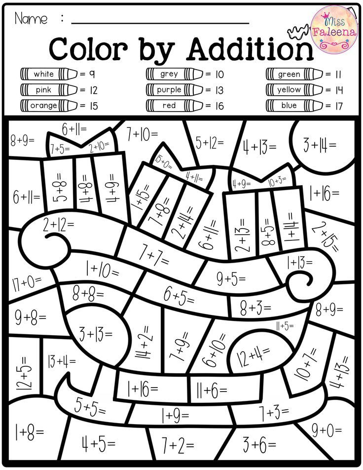 30 Color Addition Worksheets 2Nd