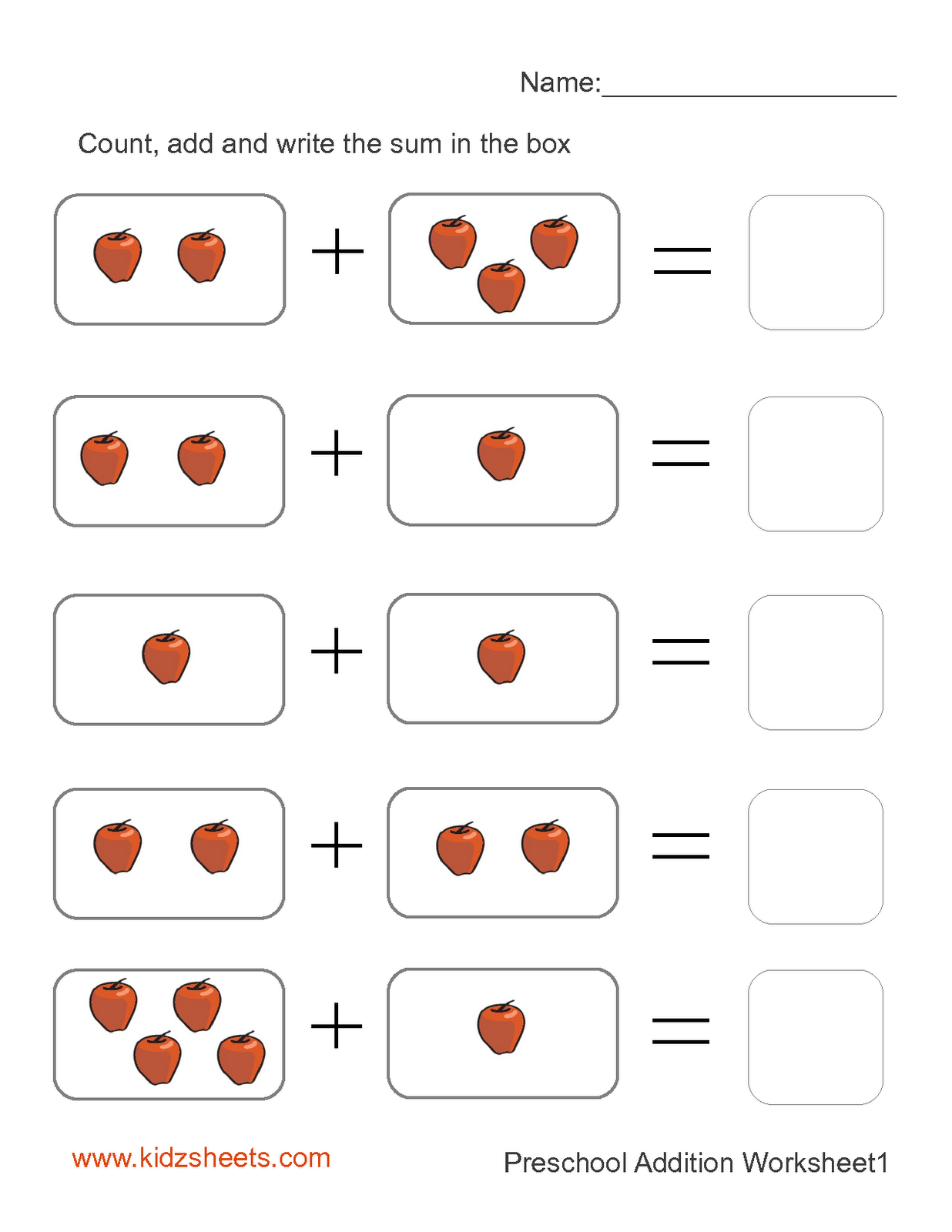 30 Easy Math Addition Worksheets