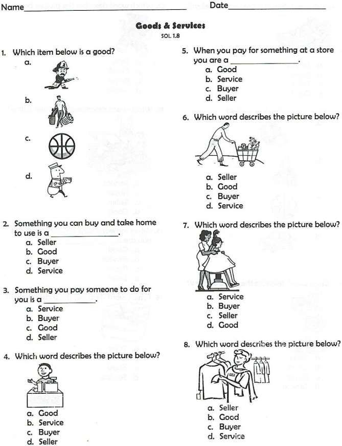 30 Economics Worksheets For 2Nd Grade