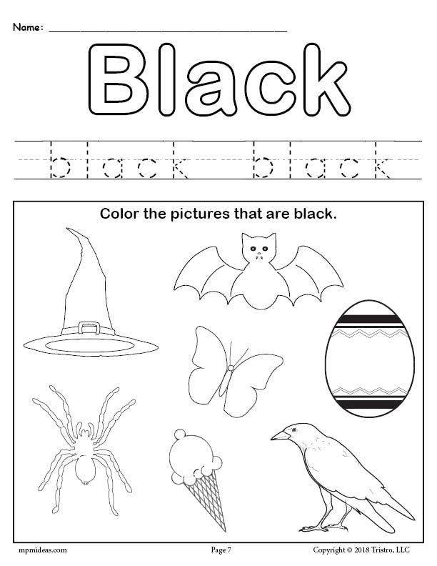 30 English Worksheets For Kindergarten Black And White