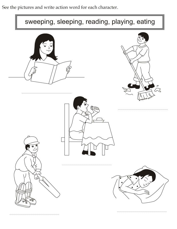 30 English Worksheets For Kindergarten Black And White