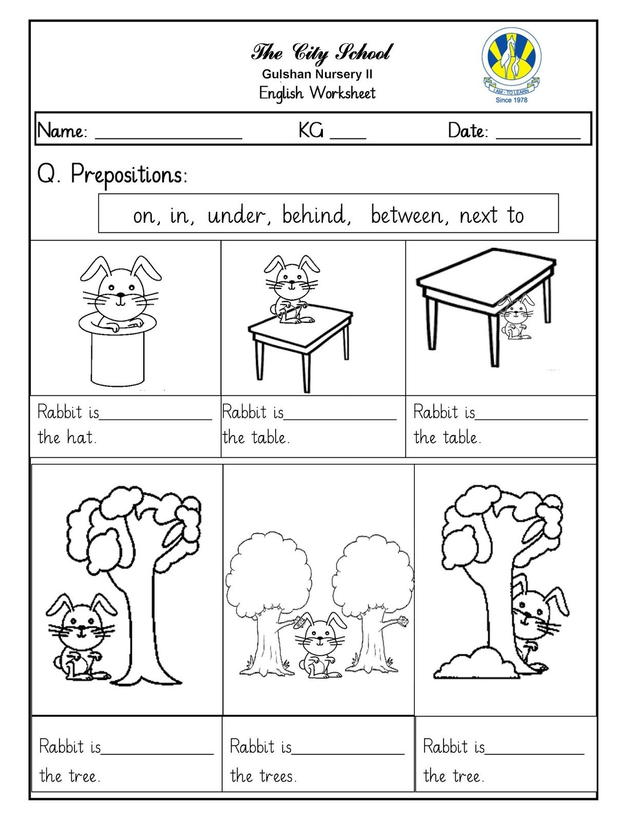 30 English Worksheets For Kindergarten Black And White