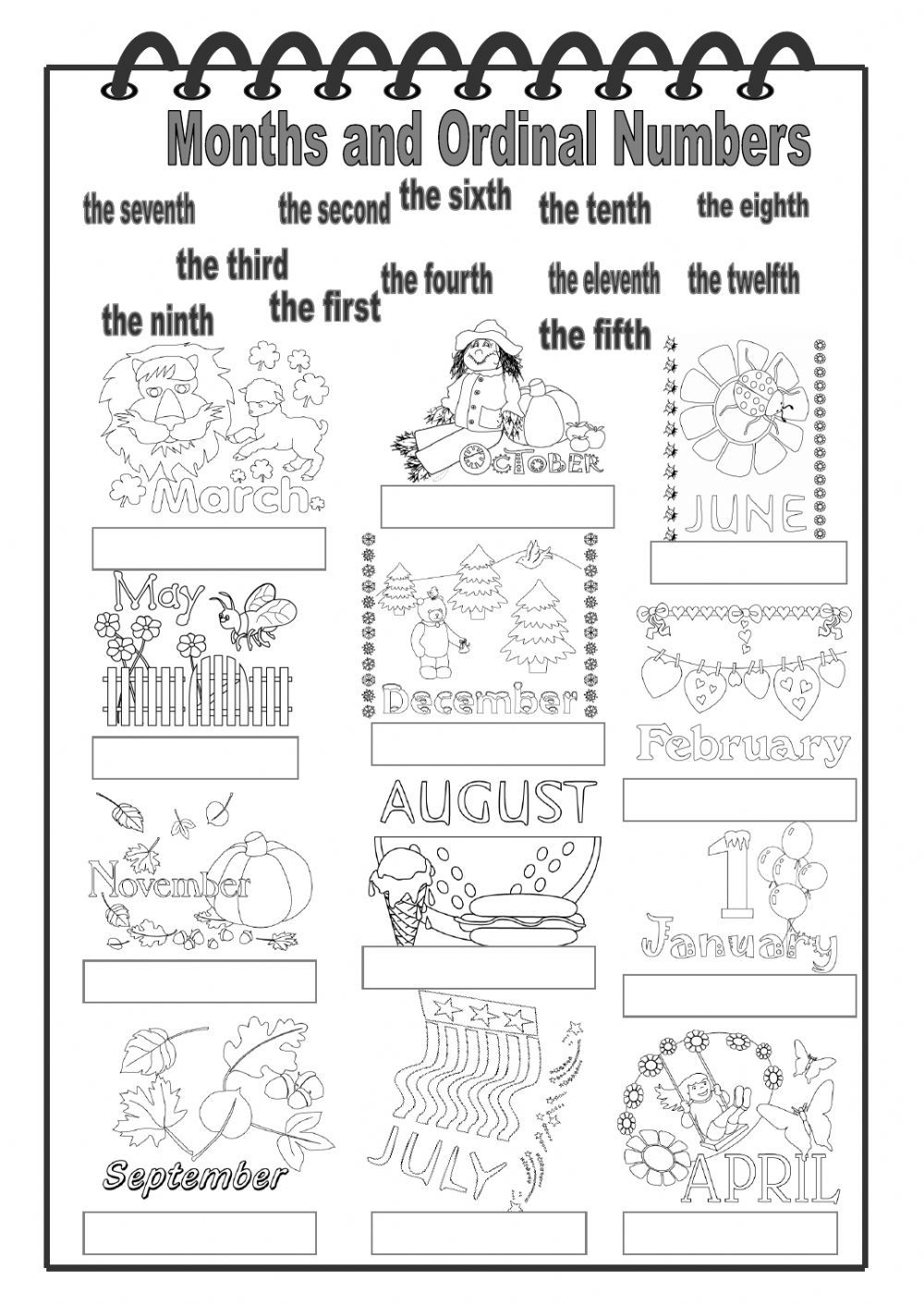 30 Free Calendar Worksheets Kindergarten