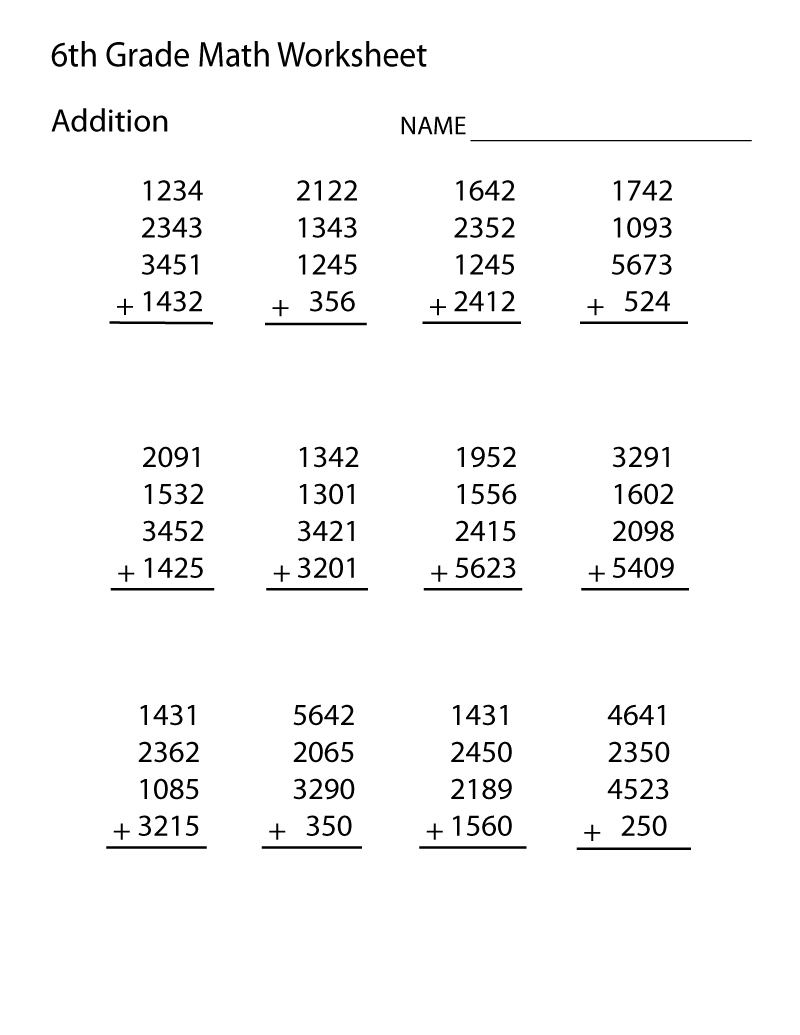 30 Grade 6 Math Worksheets Term 3