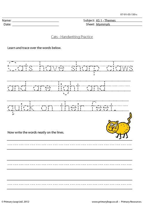 30 Handwriting Worksheets Free Printable 2Nd Grade