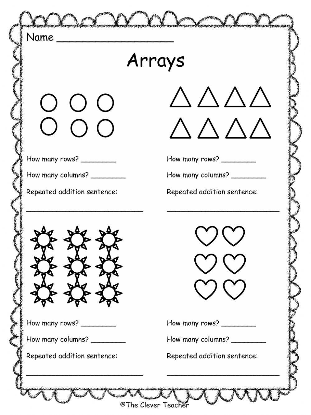 30 Multiplication Worksheets Repeated Addition