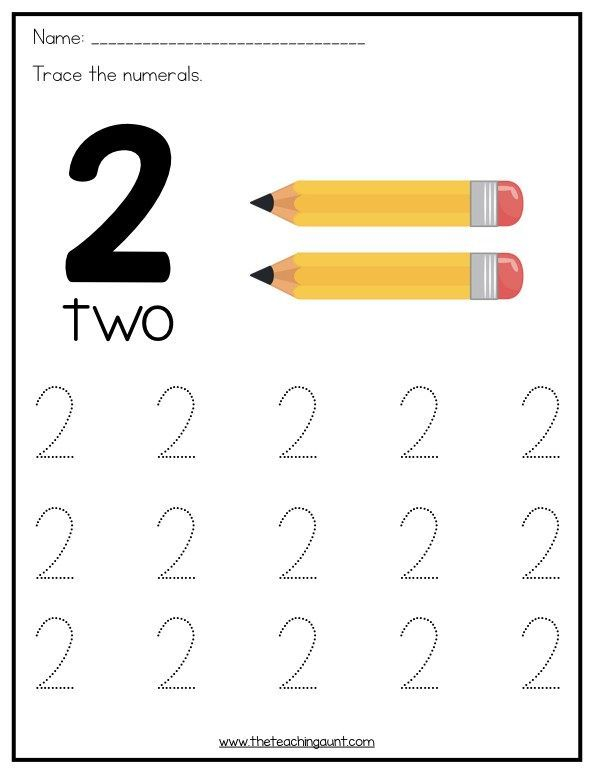 30 Number Tracing Worksheets For Kindergarten