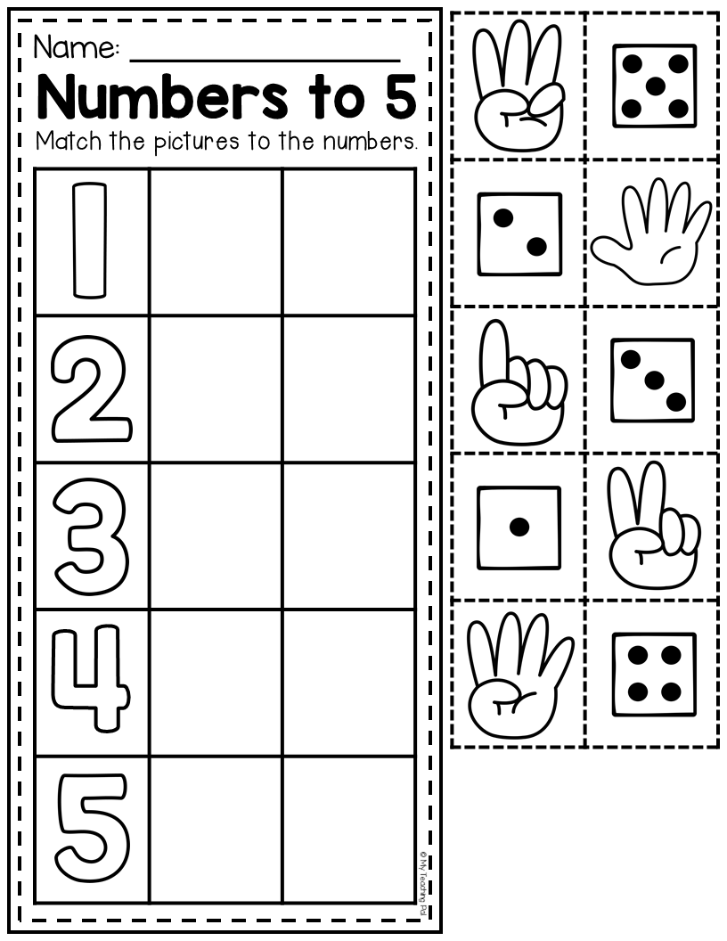 30 Numbers Worksheets Kindergarten Activities