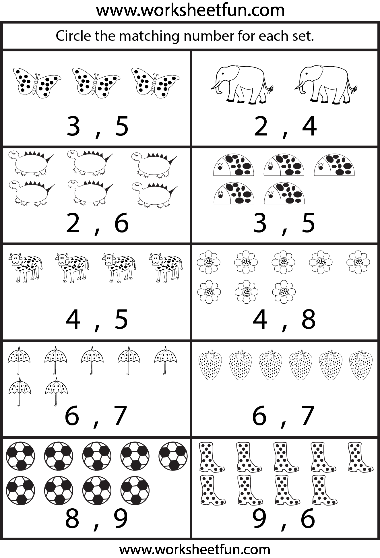 30 Numbers Worksheets Kindergarten Activities