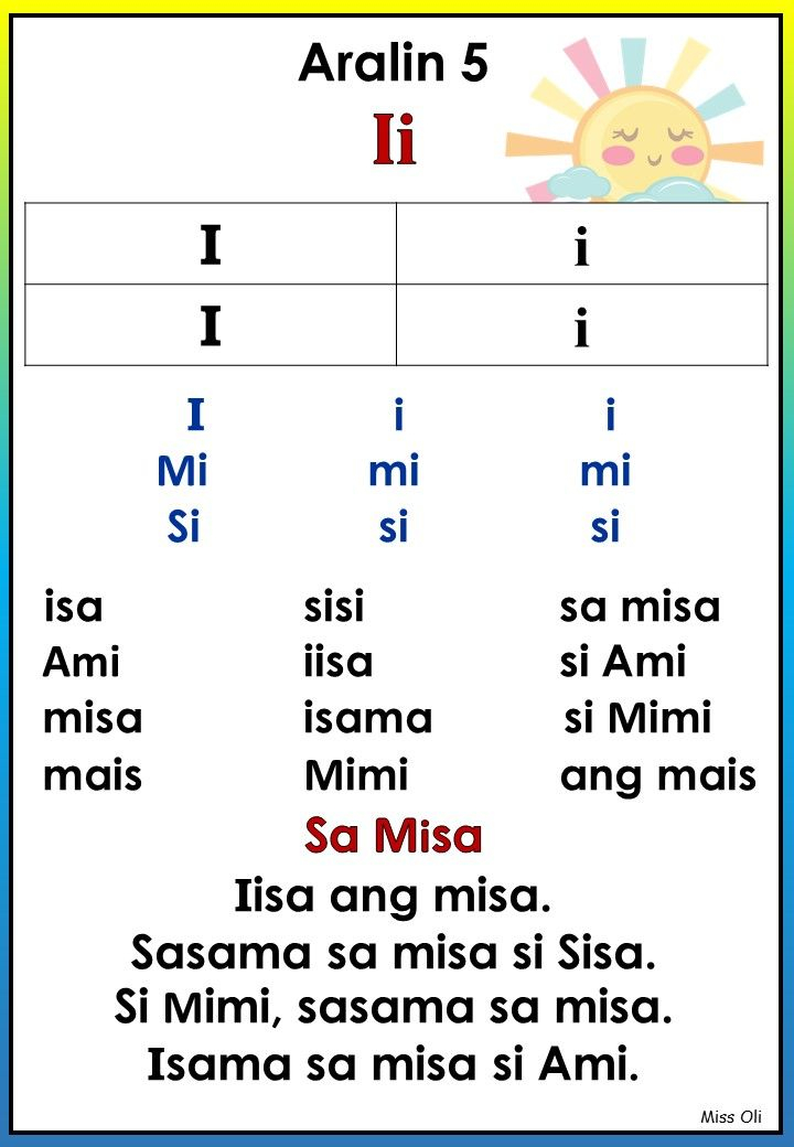 30 Reading Practice Worksheets Kindergarten Tagalog