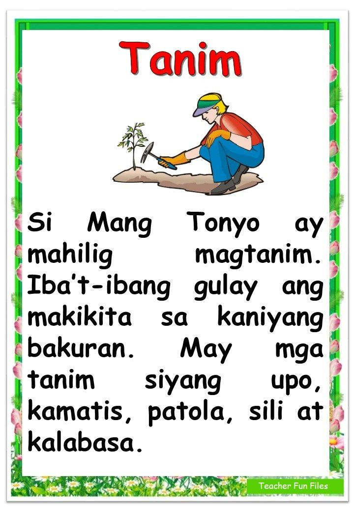 30 Reading Practice Worksheets Kindergarten Tagalog