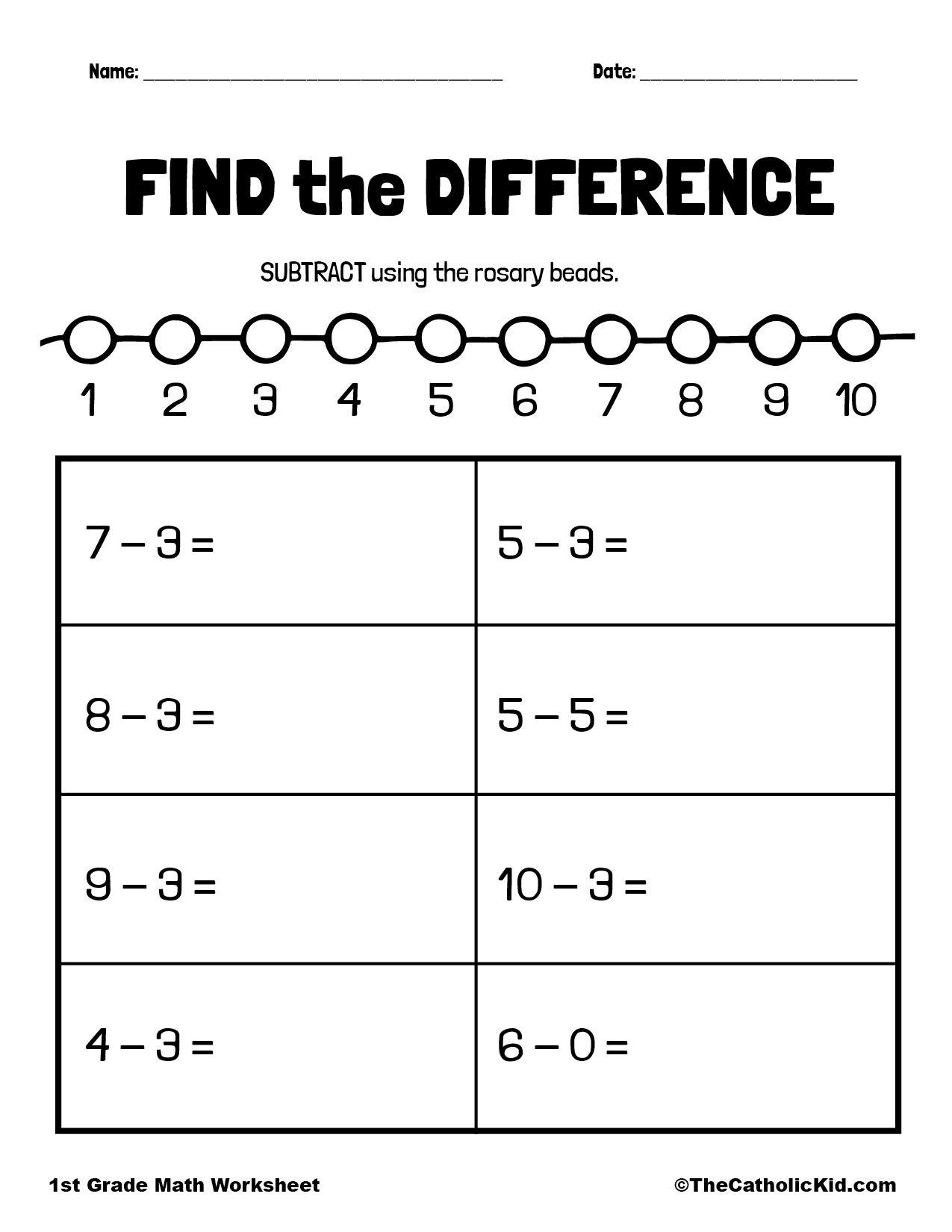 30 Worksheets For 1St Grade English Math Division