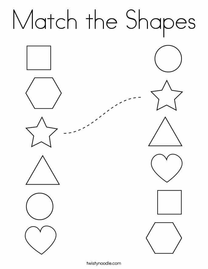 30 Worksheets For Preschool Kindergarten To Trace Shapes, Colors