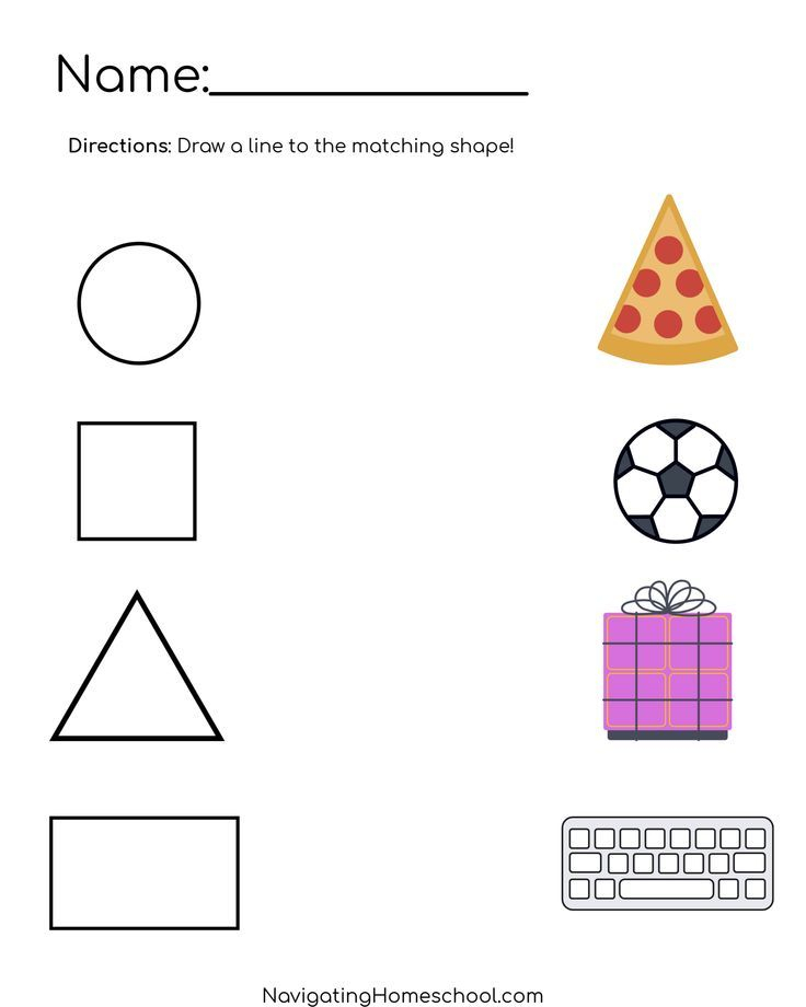 30 Worksheets For Preschool Kindergarten To Trace Shapes, Colors