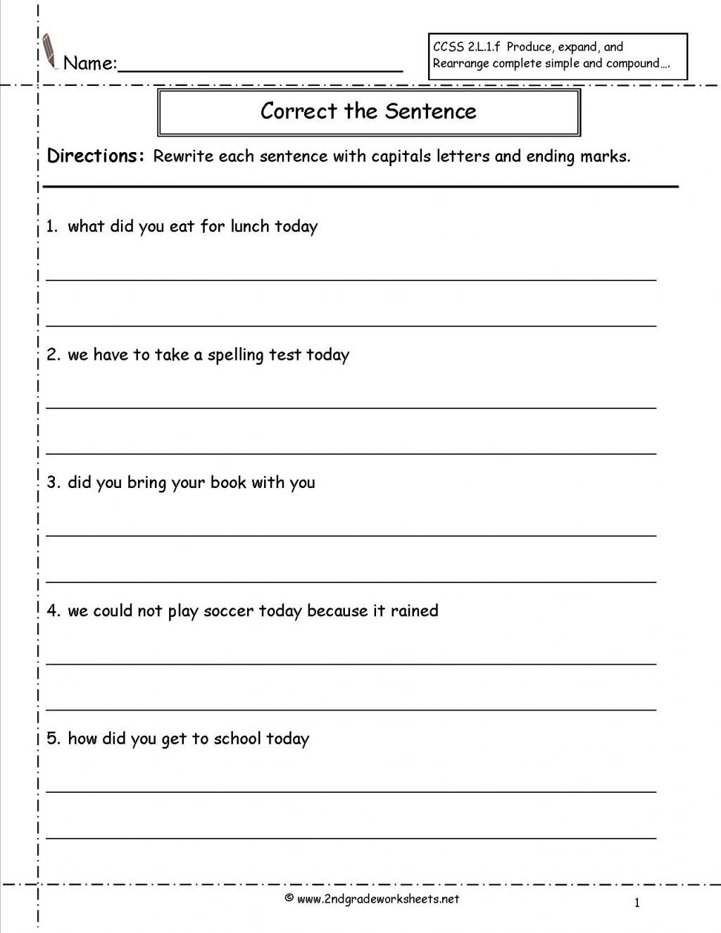 35 1St Grade Worksheets Cbse