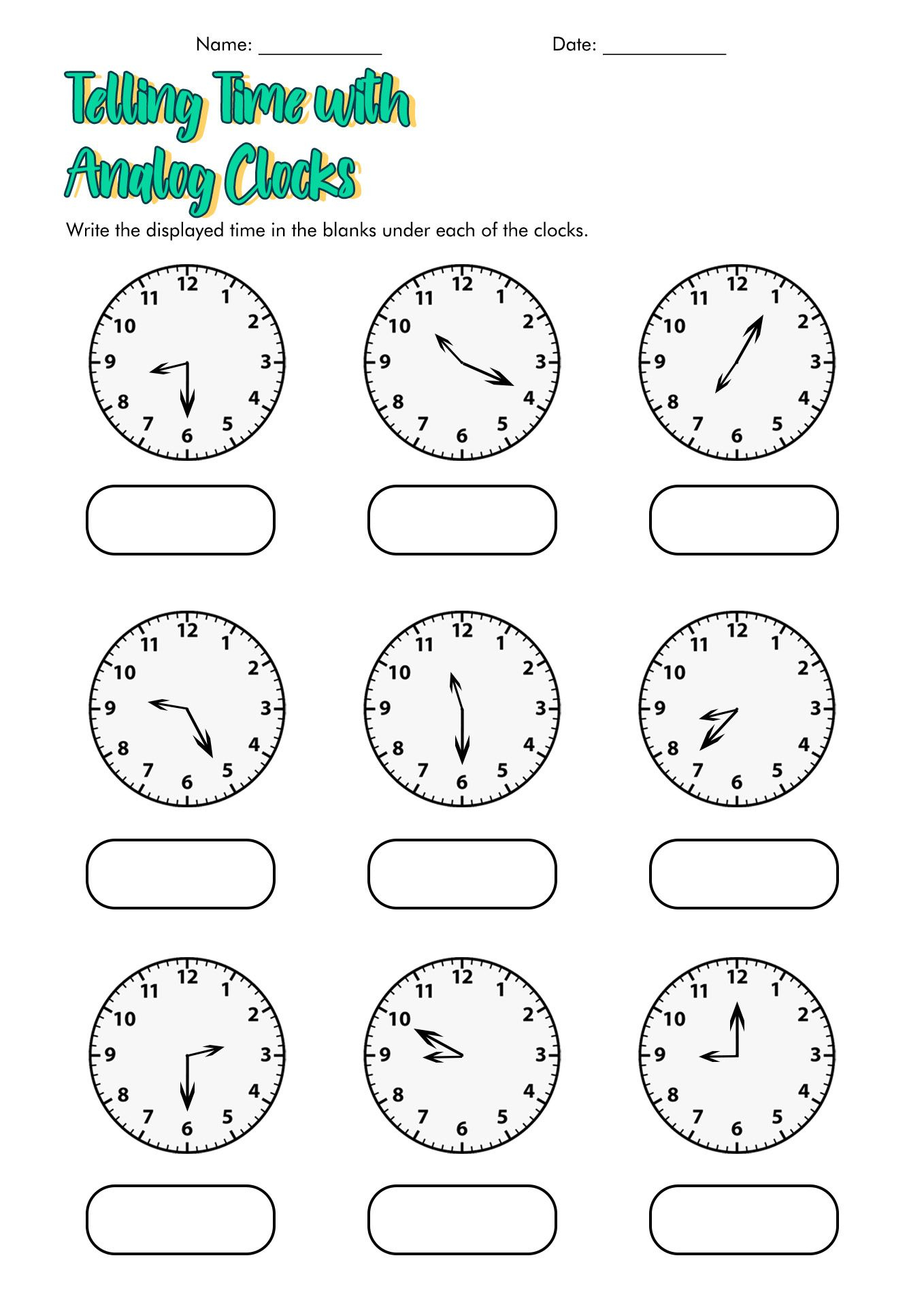 35 2Nd Grade Time Worksheets Free