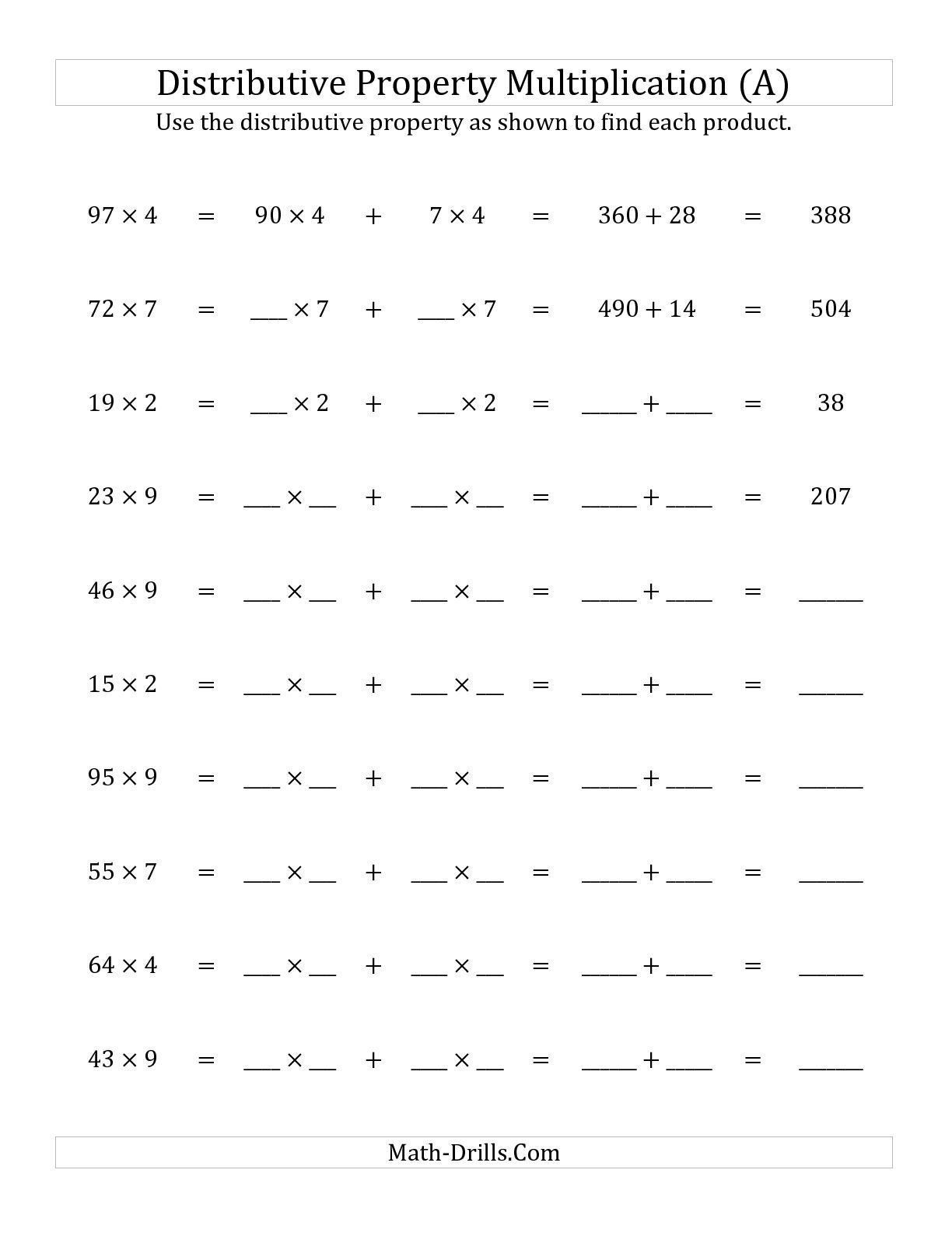 35 Associative Property Of Multiplication 3Rd Grade Worksheets