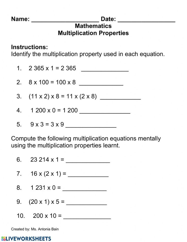 35 Associative Property Of Multiplication 3Rd Grade Worksheets