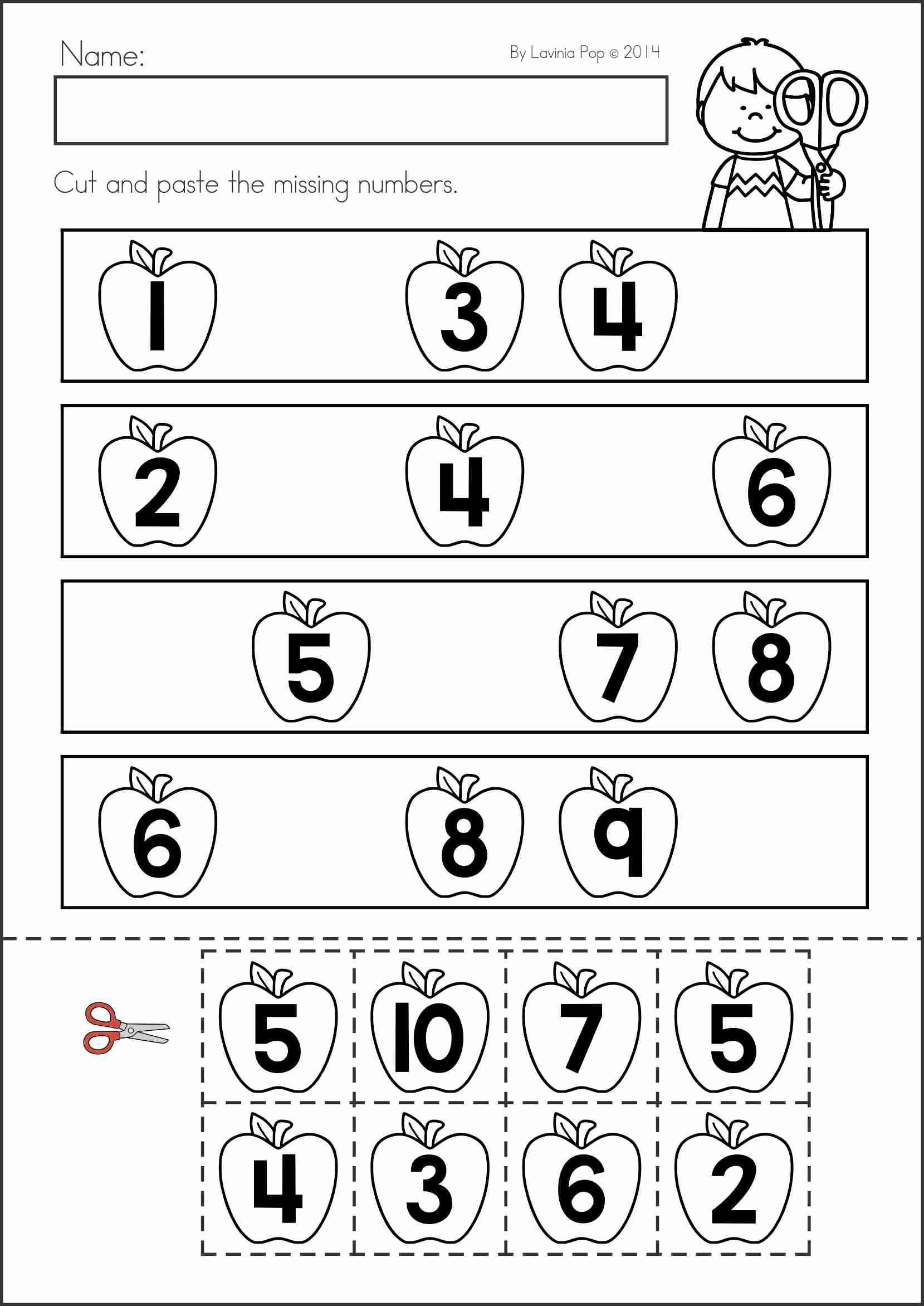 35 Back To School Math Worksheets For Preschool