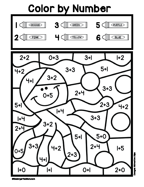 35 Color Addition Worksheets 2Nd