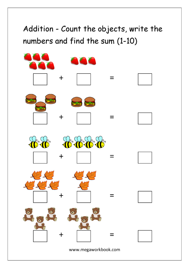 35 Easy Math Addition Worksheets