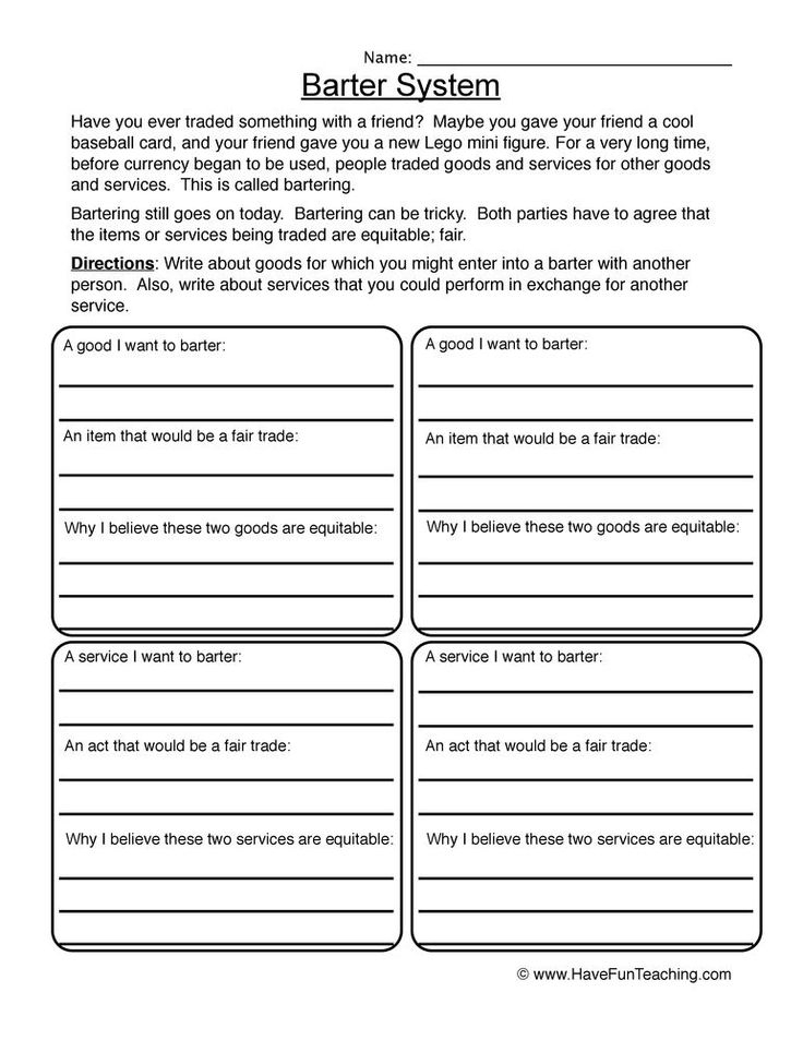 35 Economics Worksheets For 2Nd Grade