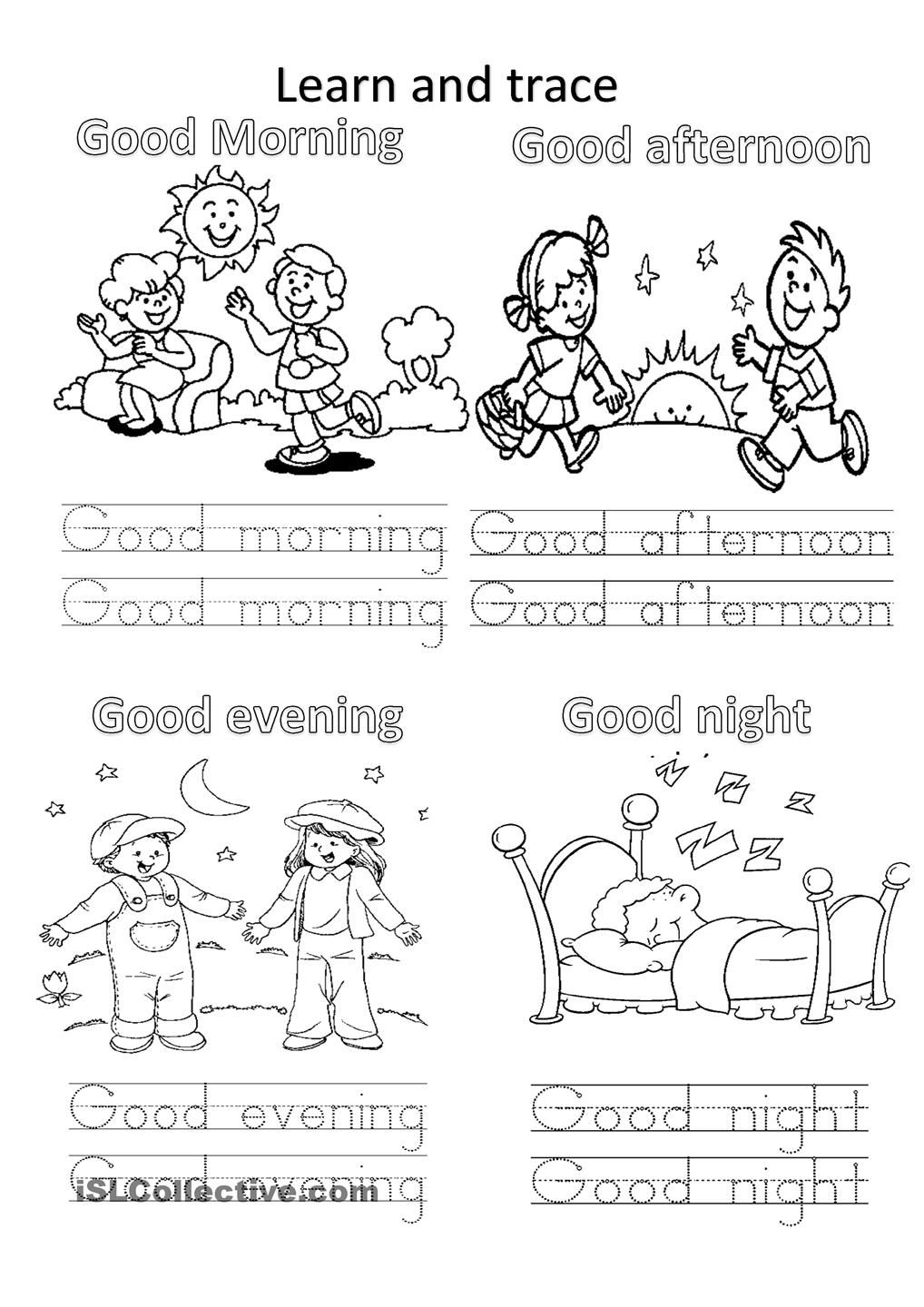 35 English Worksheets For Kindergarten Black And White