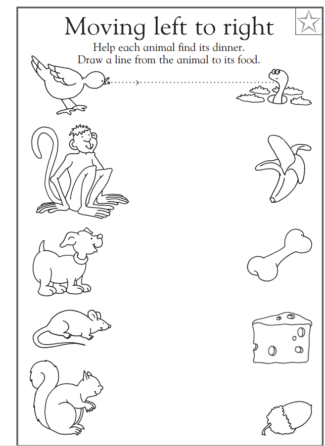 35 English Worksheets For Kindergarten Black And White