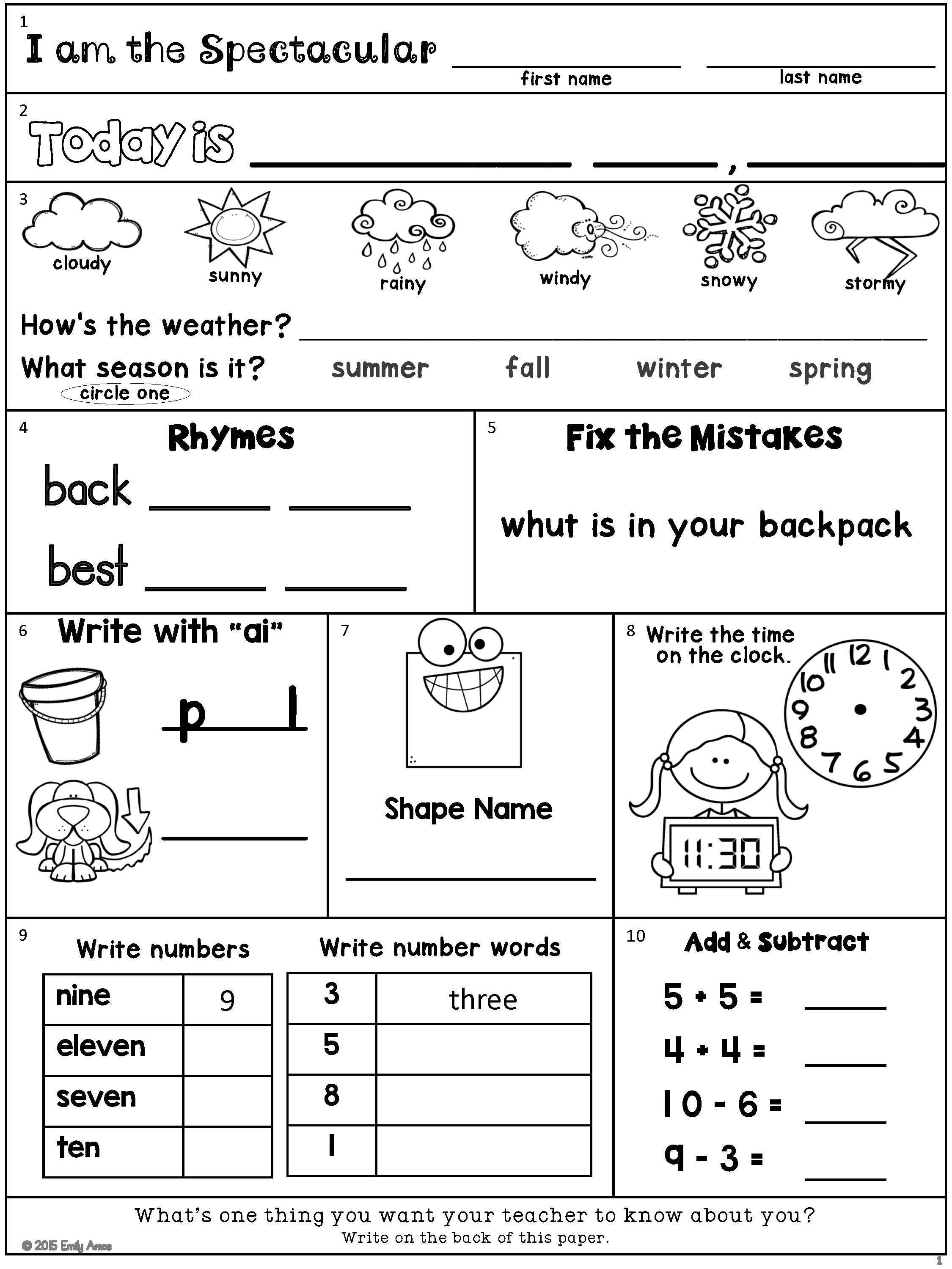 35 Handwriting Worksheets Free Printable 2Nd Grade