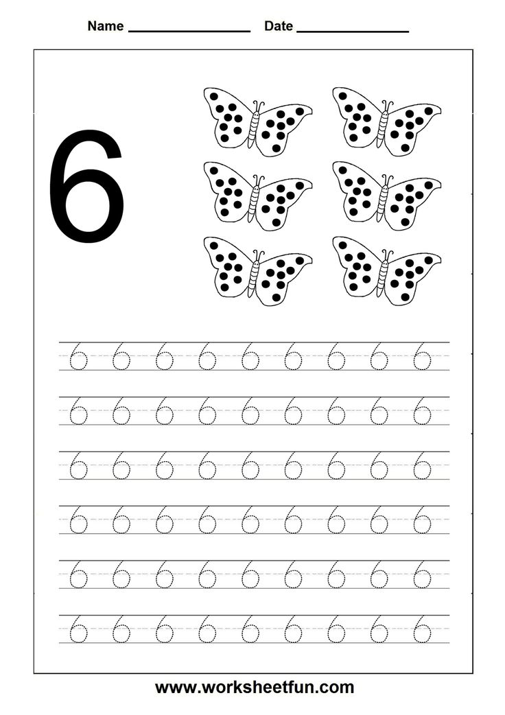 35 Number Tracing Worksheets For Kindergarten