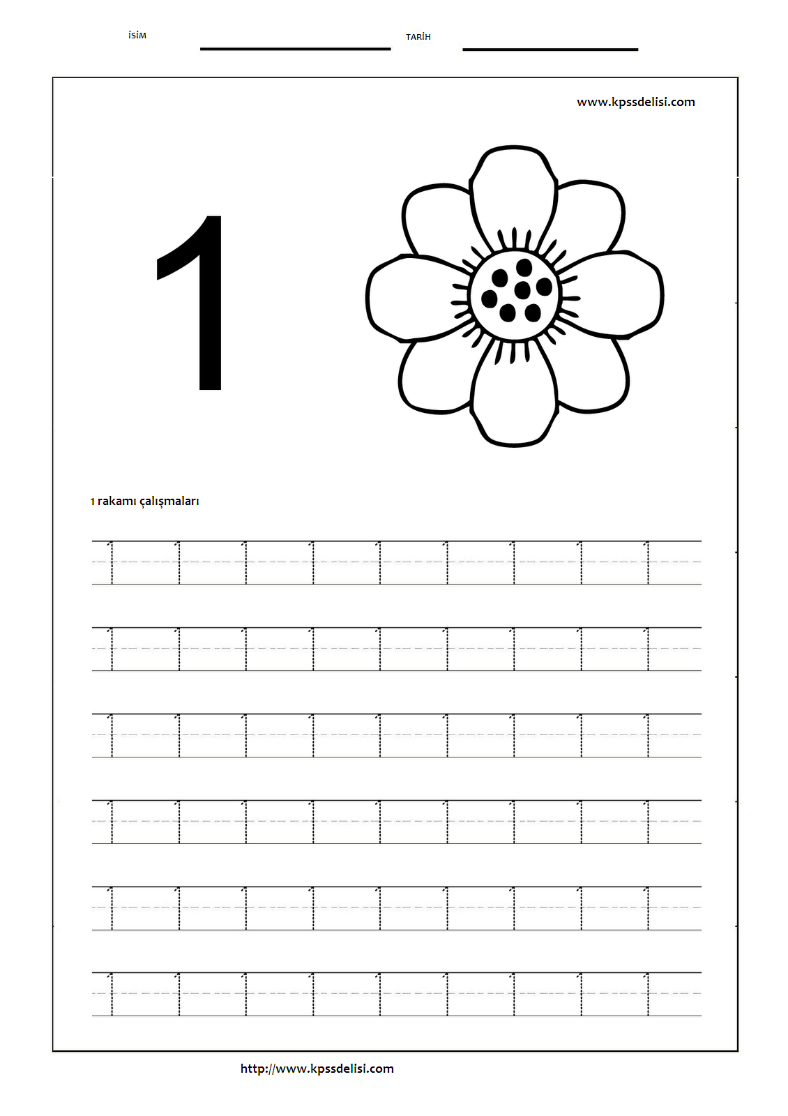 35 Number Tracing Worksheets For Kindergarten