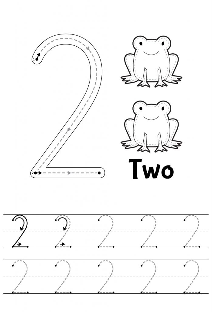 35 Number Tracing Worksheets For Kindergarten