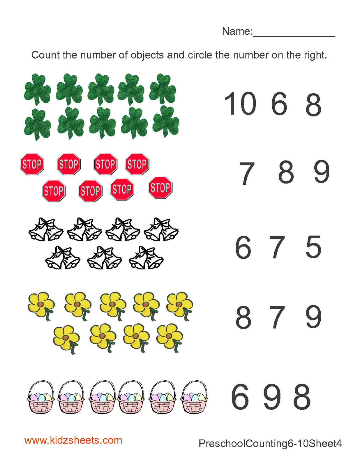 35 Numbers Worksheets Kindergarten Activities