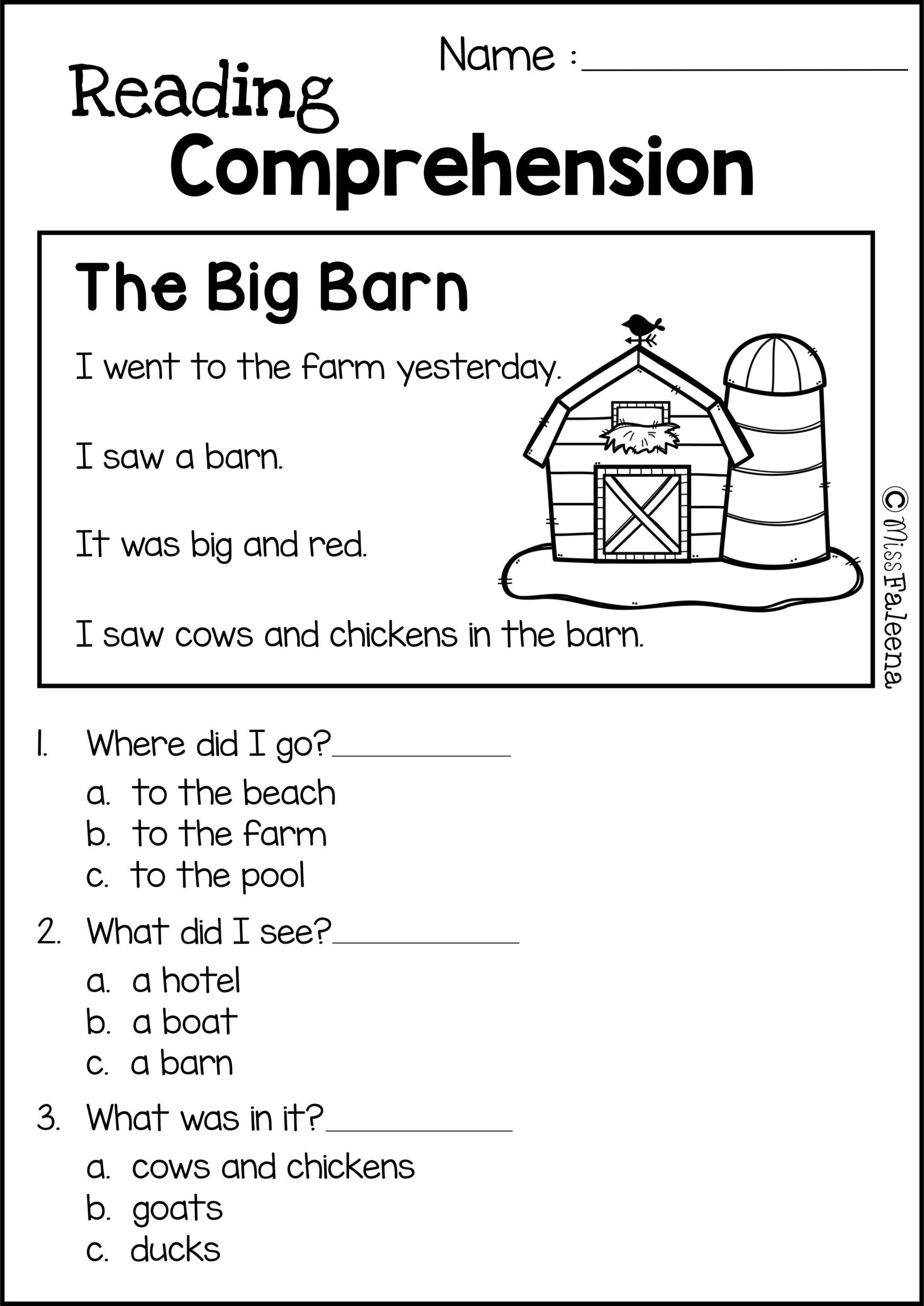 35 Printable Kindergarten Reading Worksheets