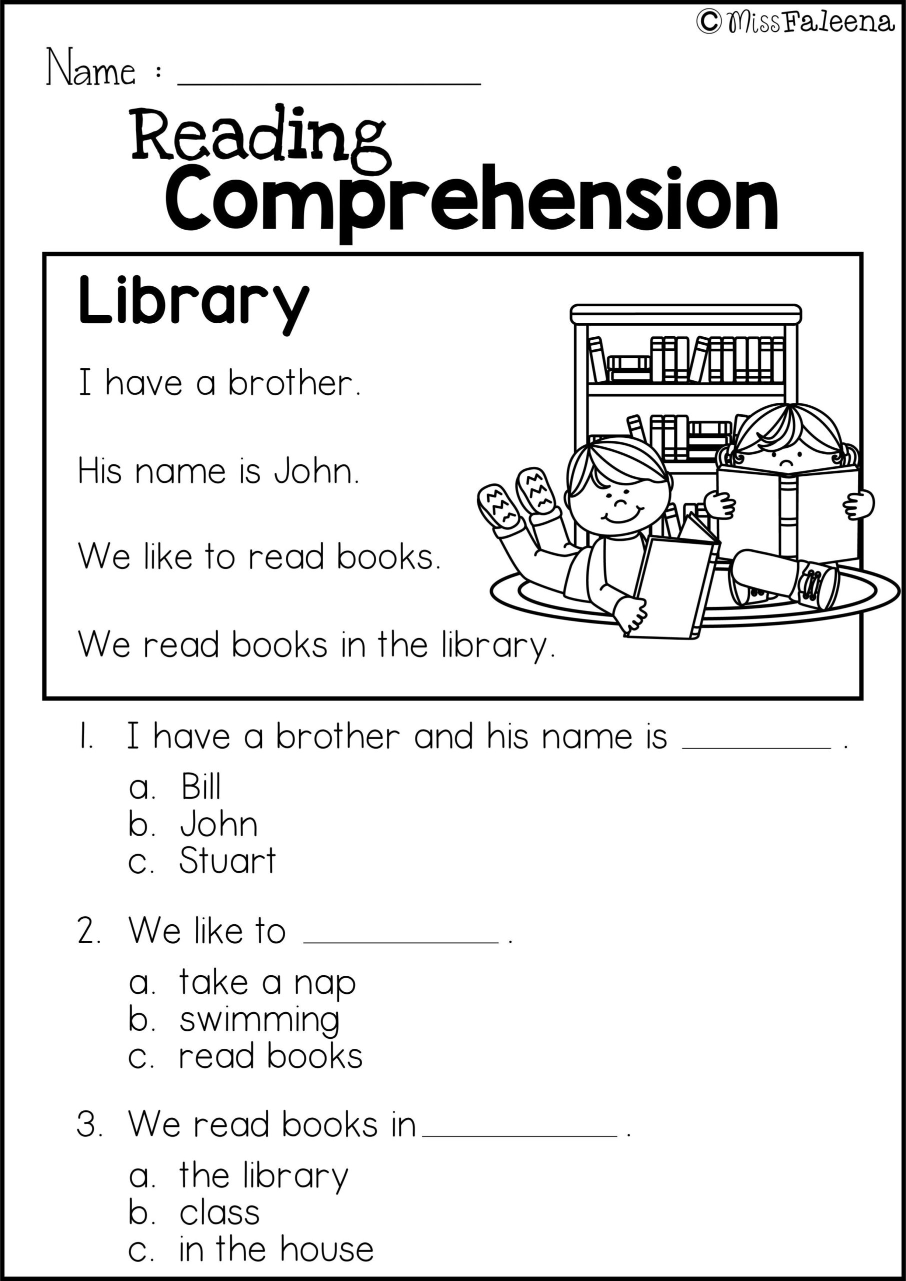 35 Printable Kindergarten Reading Worksheets