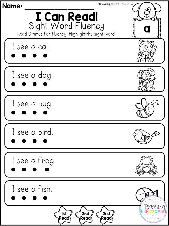 35 Printable Kindergarten Reading Worksheets