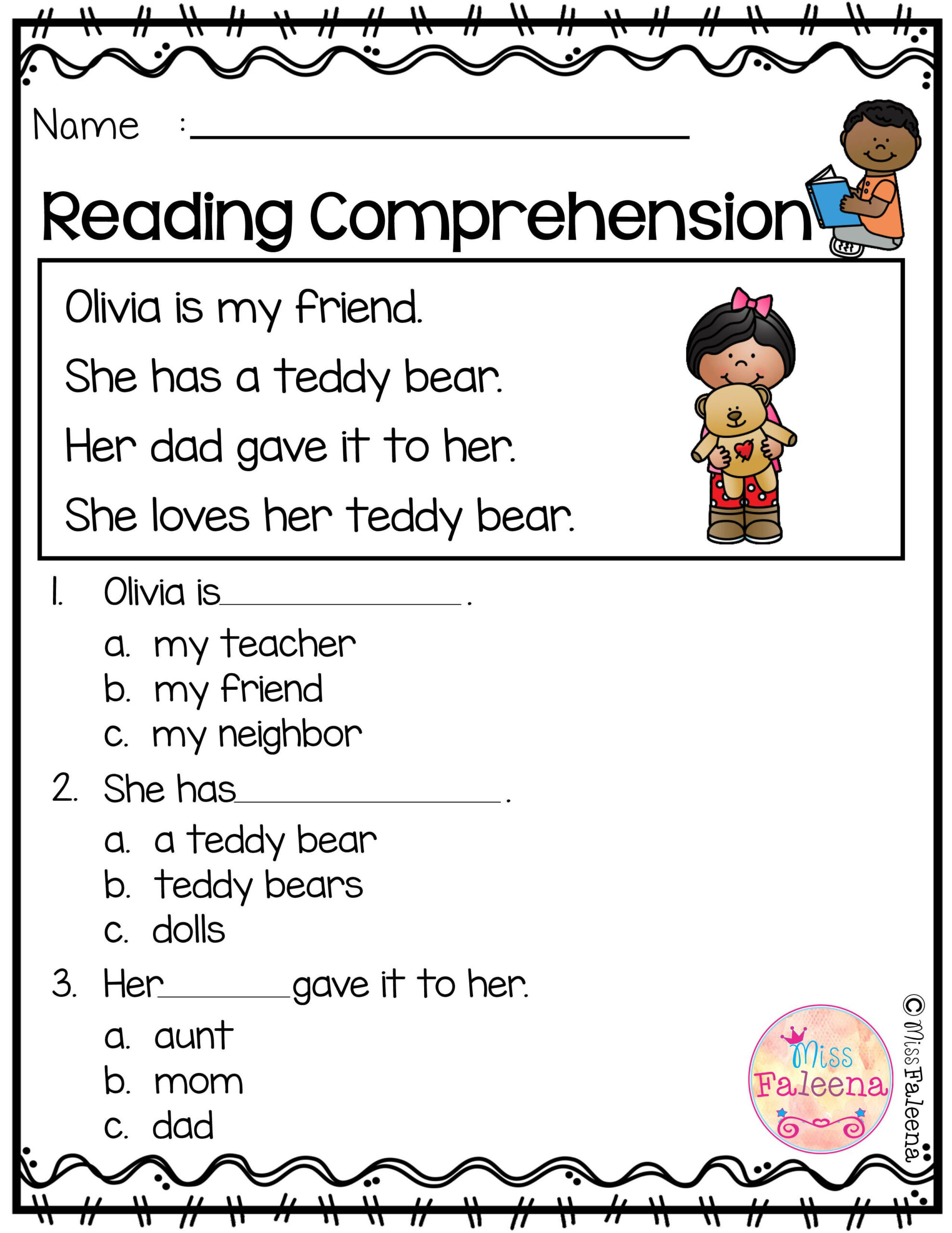 35 Printable Kindergarten Reading Worksheets