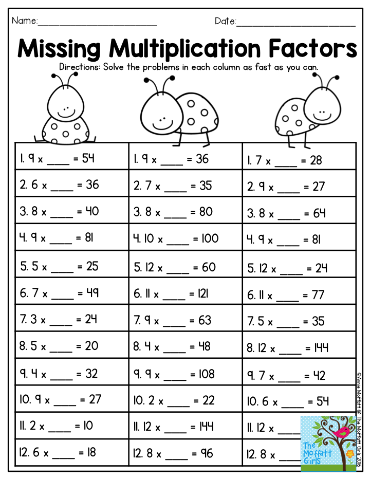 35 Printable Multiplication Worksheets 3Rd Grade