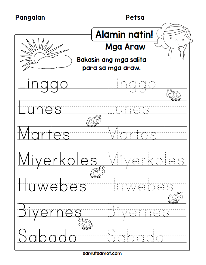 35 Reading Practice Worksheets Kindergarten Tagalog