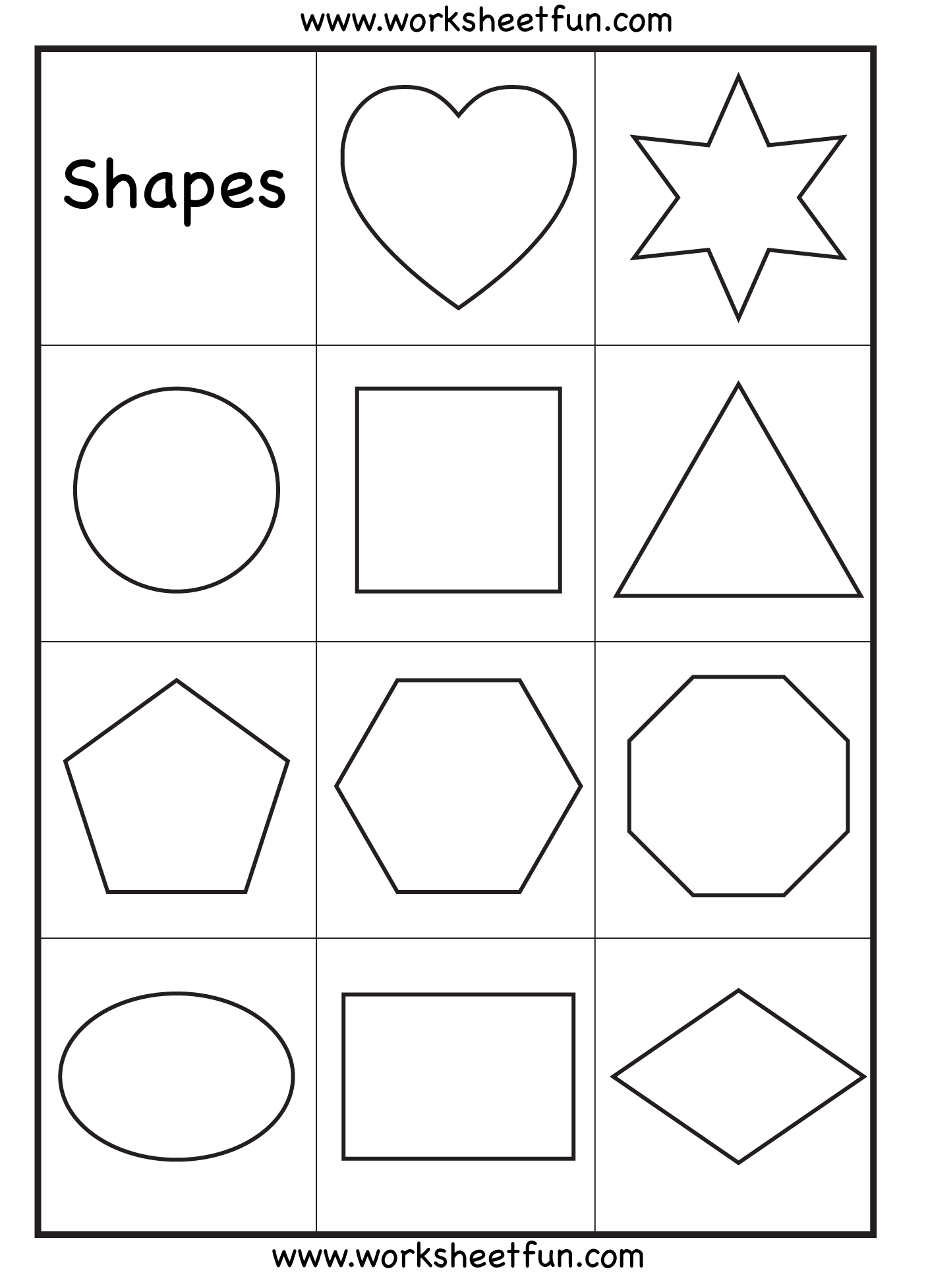 35 Worksheets For Preschool Kindergarten To Trace Shapes, Colors