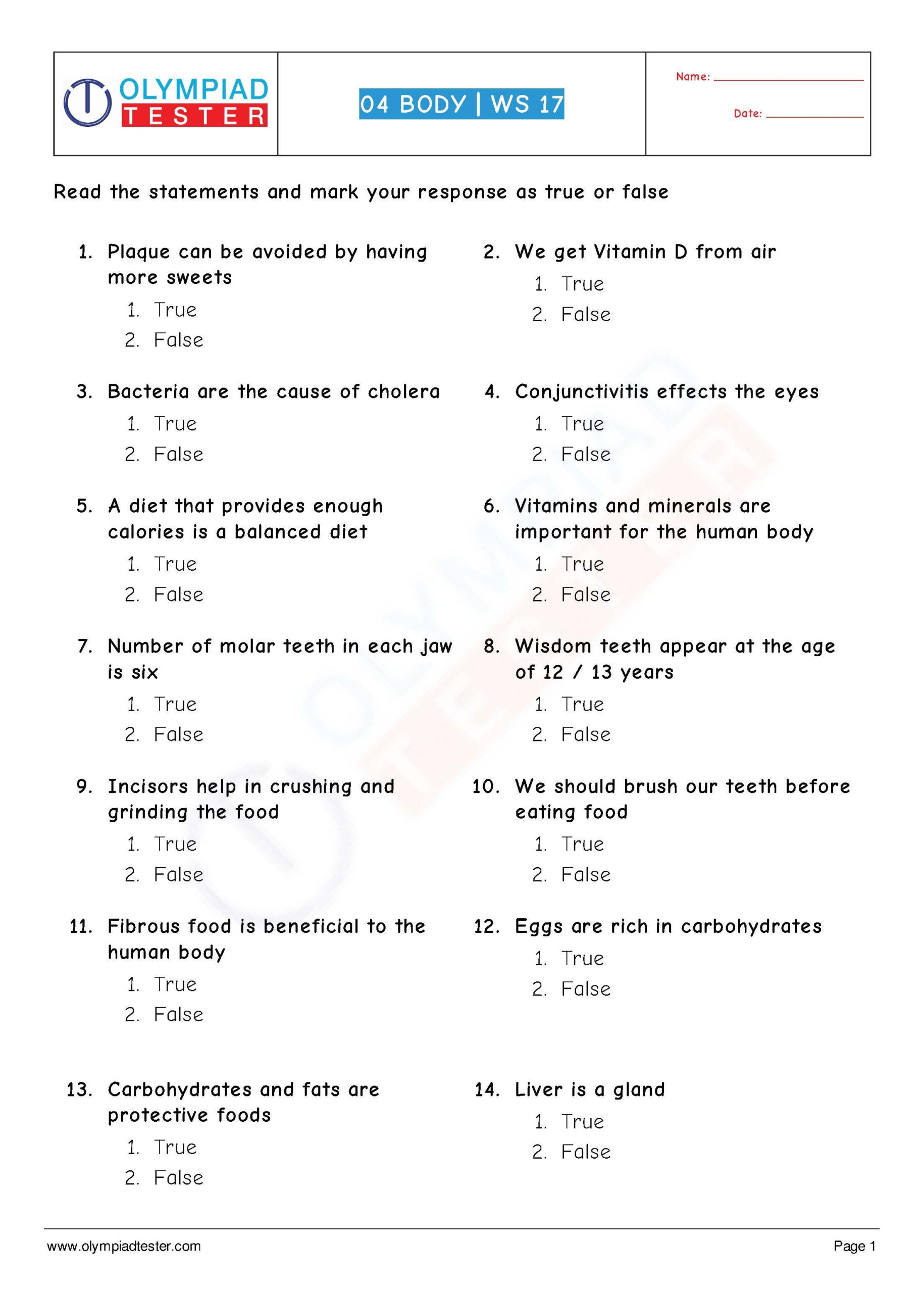 21 1St Grade Worksheets Cbse